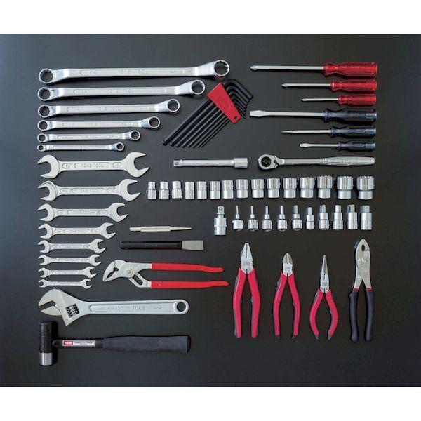 前田金属工業 TONE TSB430 ツールセット 吋目 ６６ｐｃｓ 66pcs 吋目 トネ レッド インチ_2