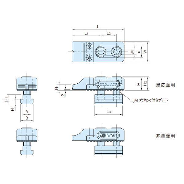 イマオコーポレーション IMAO BJ201-16130T アジャストトーストッパー T溝タイプ BJ20116130T｜edenki｜02