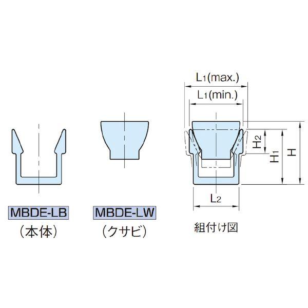 イマオコーポレーション IMAO MBDE06LB ダブルエッジクランプ 長尺 本体_1