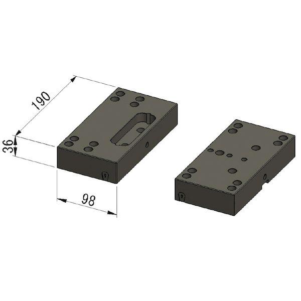 イマオコーポレーション IMAO SCS-BP190 固定ベース 大 新仕様 SCSBP190