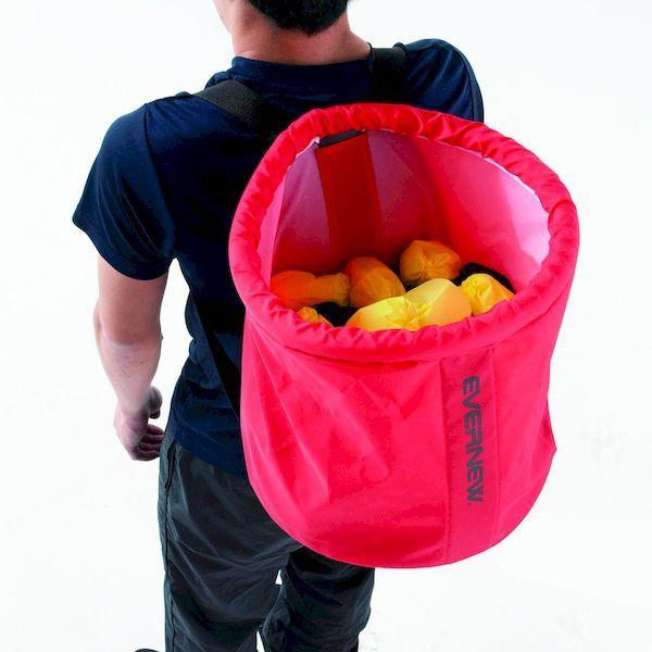 エバニュー EVERNEW 4934048612634 背負い玉入れカゴ 青 EKA945 | ブランド登録なし | 01