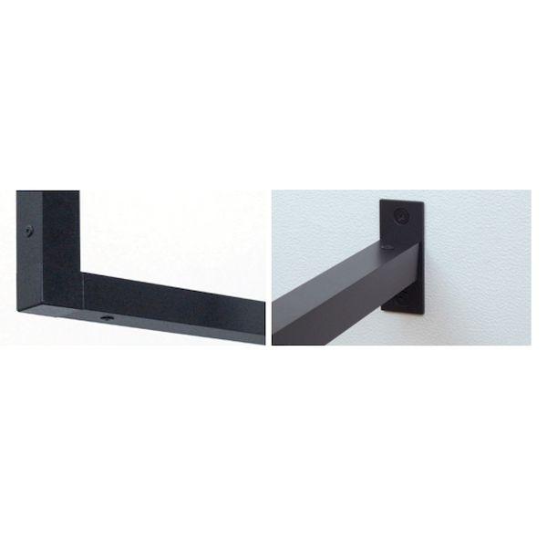 在庫 森田アルミ工業 KAC146U-BK 天井付け物干し kacu カク U字型