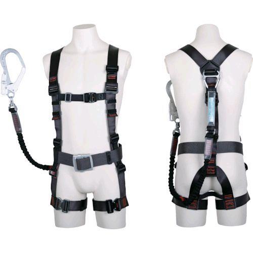 あすつく対応 「直送」 ツヨロン TH506NV93SVOTDGLR23BX フルハーネス飛燕ランヤード付 ＴＨ−５０６−ＮＶ９３ＳＶ−ＯＴ ノビロン Ｌサイズ ダークグレー 赤