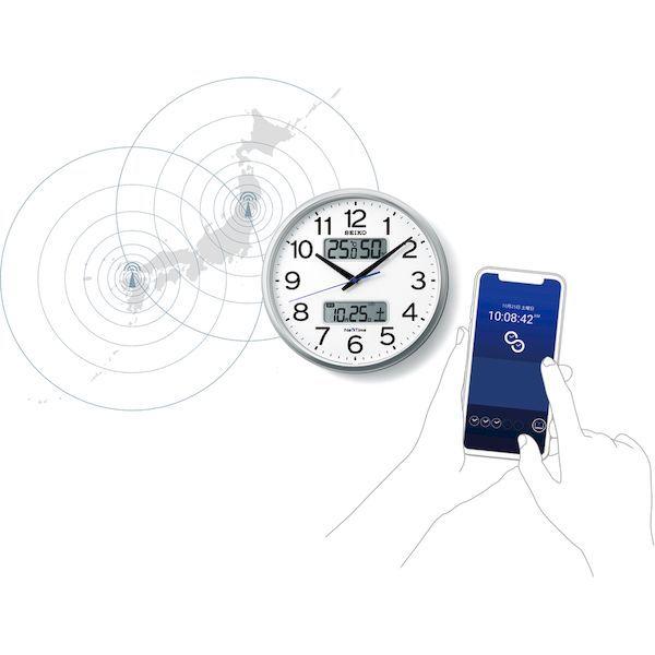 ＳＥＩＫＯ ZS251S 電波掛時計　”セイコーネクスタイム　ＺＳ２５１Ｓ” ハイブリッド電波時計