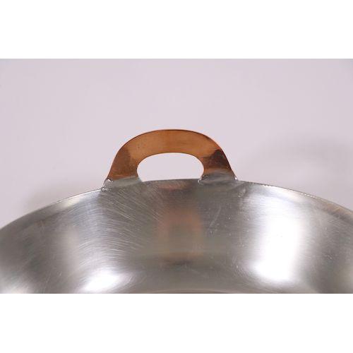 EBM 業務用 純銅鍋 天ぷら鍋 揚鍋 両手鍋 直径39cm 板厚2.2mm EBM 銅 揚鍋 39cm（板厚2.2mm） 1個（ご注文単位1個）【直送品】 包装