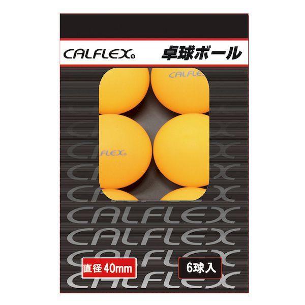 4982724291277 CALFLEX CTB−006OR 卓球ボール 6P 色：オレンジ カルフレックス CTB-006OG｜edenki