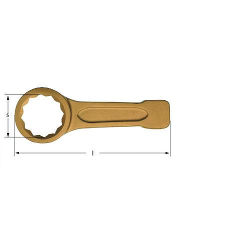 あすつく対応 「直送」 Ａｍｐｃｏスイス AH0050B 防爆打撃めがねレンチ 二面幅寸法５０ｍｍ