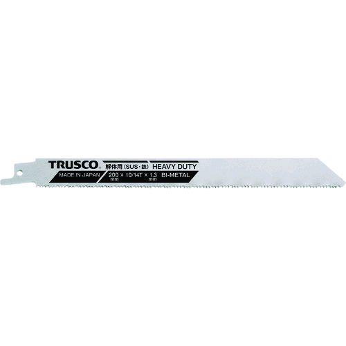 あすつく対応 「直送」 ＴＲＵＳＣＯ TBSH-300-1014-5P バイメタルセーバーソーブレード 厚刃タイプ ３００幅Ｘ１．３ｍｍ厚 １０／１４山 ５枚入 TBSH300｜edenki