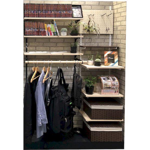 和気産業 ピラシェル棚受 39点セット 在庫 和気産業 4903757320079 WPS019 1×4ピラシェル棚受 右用 167mm 白