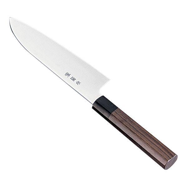 AKKA801 堺菊守 和式 三徳 両刃 紫檀柄 17cm