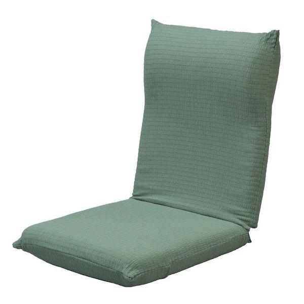 4582598682425 撥水加工のびのび座椅子カバー グリーン 102338