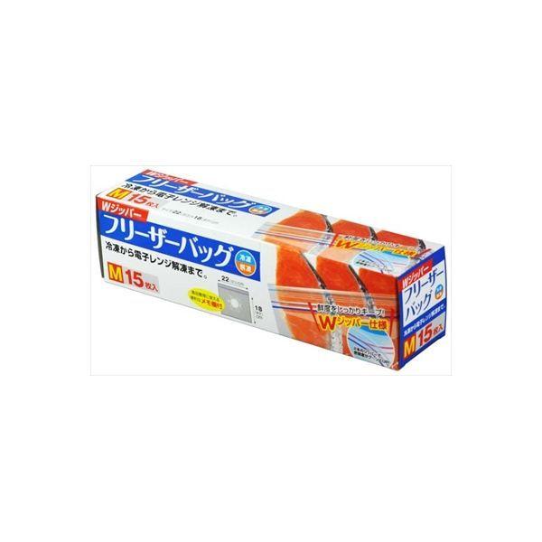 4904681632009 【84個入】 新WジッパーフリーザーバッグM15枚入 105905【キャンセル不可】