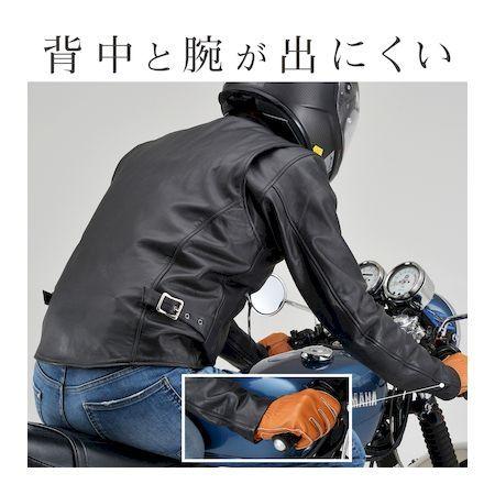 デイトナ DAYTONA 17808 バイク用 レザー ジャケット Lサイズ メンズ ブラック 春秋冬 シングルライダースジャケット DL−001_3