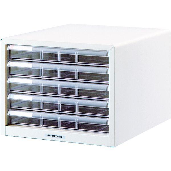 ナカバヤシ BL-55シロ/A アバンテV2レターケース B4 浅5段 シロ BL55シロ/A
