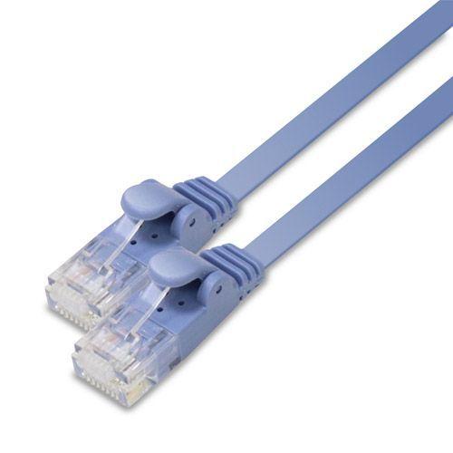 【個数：1個】LD-GF2/BU15X5 直送 代引不可 5個セット エレコム LANケーブル／CAT6／フラット／15m／ブルー