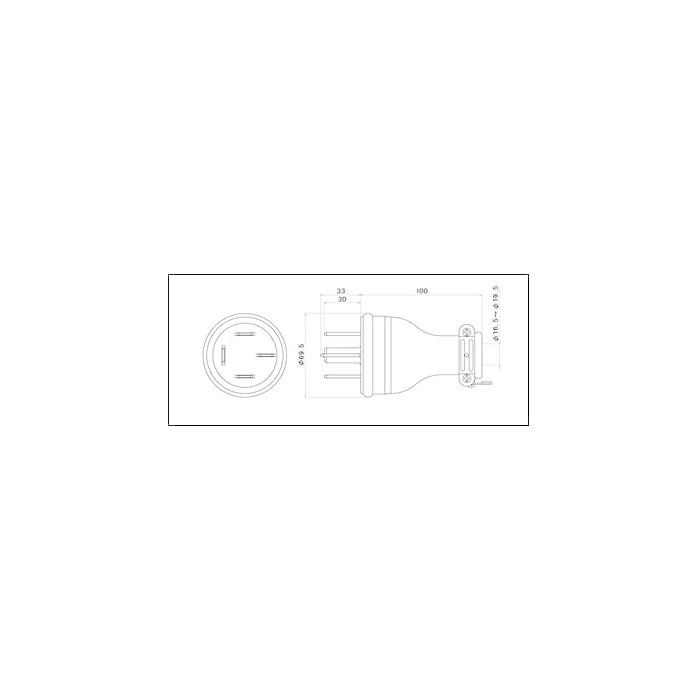 BT-02-00040 直送 代引不可 FLパーツ フォークリフト用充電ケーブルASSY BT0200040_5