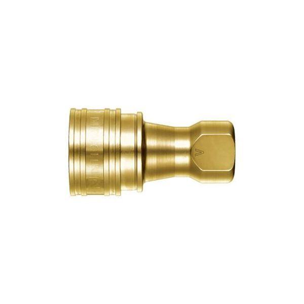 【個人宅配送不可】日東工器 6S-V-A BRASS FKM (70662) 直送 代引不可 SP−Vカプラ TypeA 真ちゅう製 6SVABRAS