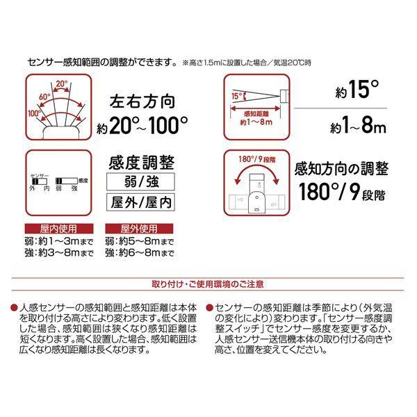 リーベックス REVEX XP50A 増設用 人感センサー送信機｜edenki｜05