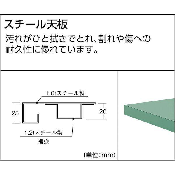 【個人宅配送不可】トラスコ TRUSCO SAE-1800LT2 DG 直送 代引不可 ＳＡＥ型作業台 １８００Ｘ７５０ＸＨ７４０ 下棚２枚付 ダークグレー色 SAE1