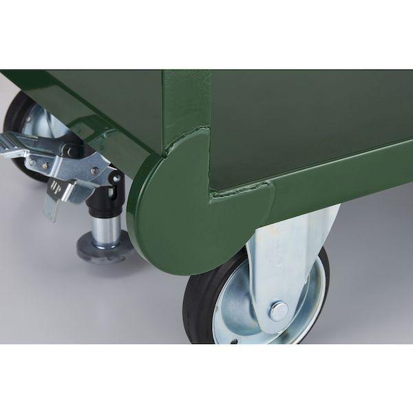 【個人宅配送不可】トラスコ TRUSCO SH10-1 直送 代引不可 鋼鉄製運搬車 1トン 1200X750 緑 SH101_2