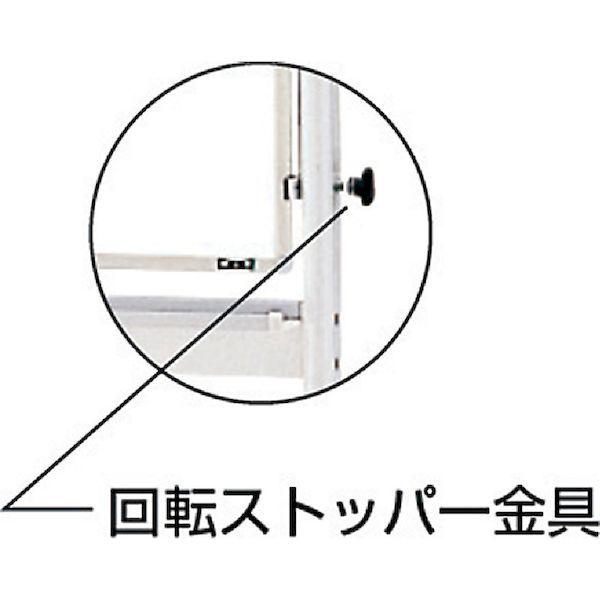 【個人宅配送不可】トラスコ TRUSCO WRG-314SA-W 直送 代引不可 回転ボード 両面仕様 白X白暗線 900X1200 白枠 WRG314SAW_1