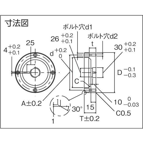 トラスコ TRUSCO TLLRSD100-45 ロケートリング ショルダータイプ用 TLLRSD10045｜edenki｜02