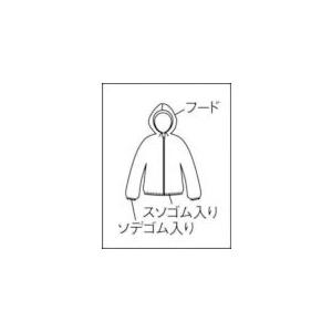 トラスコ TRUSCO TPC-F-M-60 まとめ買い 不織布使い捨て保護服フード付ジャンバー M 60着 TPCFM60_2
