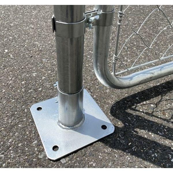 ダイマツ AFKB-486 直送 代引不可 フェンス用固定ベース φ48．6用