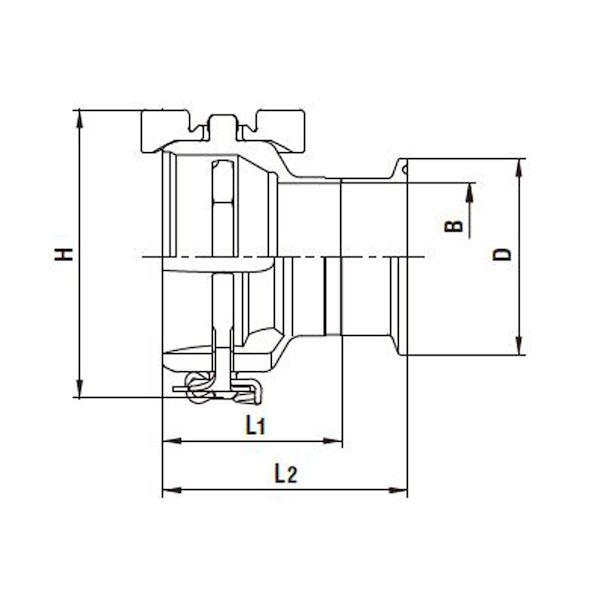 日東工器 SEW-2.0S-BW SUS サニタリーカプラ SEW2.0SBWSUS