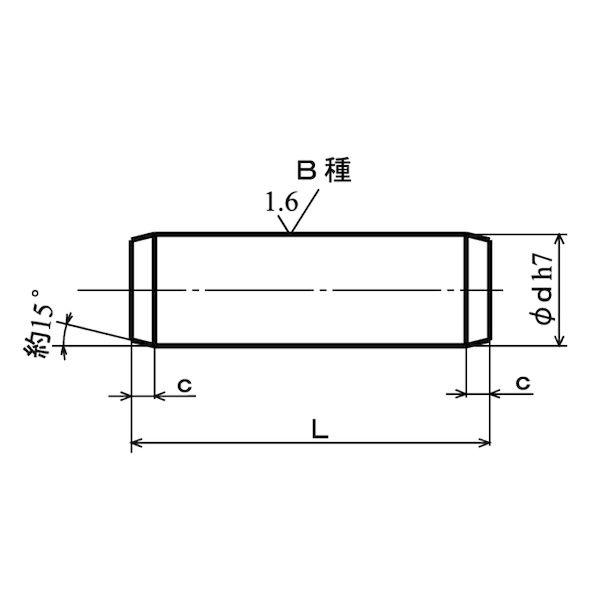 【個人宅配送不可】【個数：1000個】ＳＵＮＣＯ 4525824907619 【1000個入】 直送 代引不可 SUS 平行ピン B種 2 X 6_1
