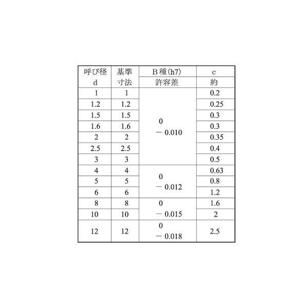 【個人宅配送不可】【個数：1000個】ＳＵＮＣＯ 4525824907831 【1000個入】 直送 代引不可 SUS 平行ピン B種 3 X 6_2