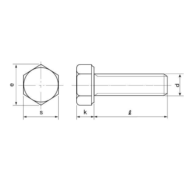 【個人宅配送不可】ＳＵＮＣＯ 4547809529302 【25個入】 直送 代引不可 SUS10．9六角ボルト全ネジ BUMAX 16X45
