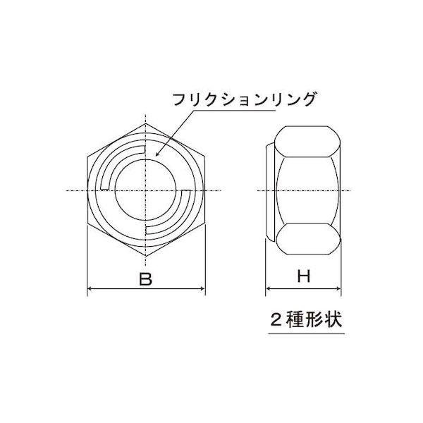 【個人宅配送不可】【個数：1800個】ＳＵＮＣＯ 4547809701630 【1800個入】 直送 代引不可 三価ホワイト リードロックナット 薄型 M6 H＝4．0_1