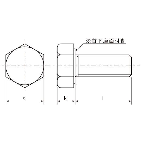 【個人宅配送不可】【個数：100個】ＳＵＮＣＯ 4548833247279 【100個入】 直送 代引不可 SUS329J4L 六角ボルト 全ネジ 10X30