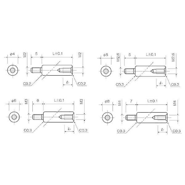 【個人宅配送不可】ＳＵＮＣＯ 4548833338861 【1500個入】 直送 代引不可 SUS303 ステン 丸型 スペーサーBRU 2608_1