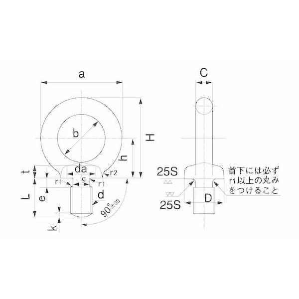 【個人宅配送不可】【個数：100個】ＳＵＮＣＯ 4548833588297 【100個入】 直送 代引不可 ユニクロ アイボルト 静香 M6 L＝15