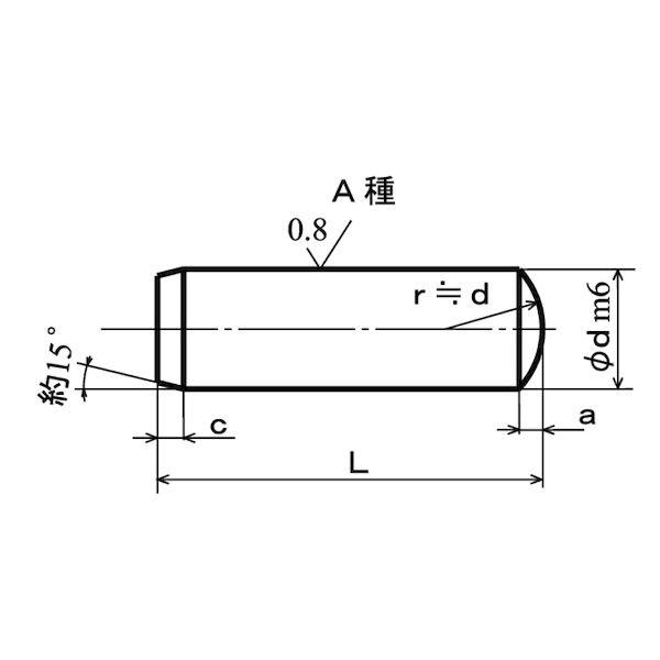 【個人宅配送不可】ＳＵＮＣＯ 4549638594704 【1000個入】 直送 代引不可 SUS316 平行ピン A種 3 X 16_1