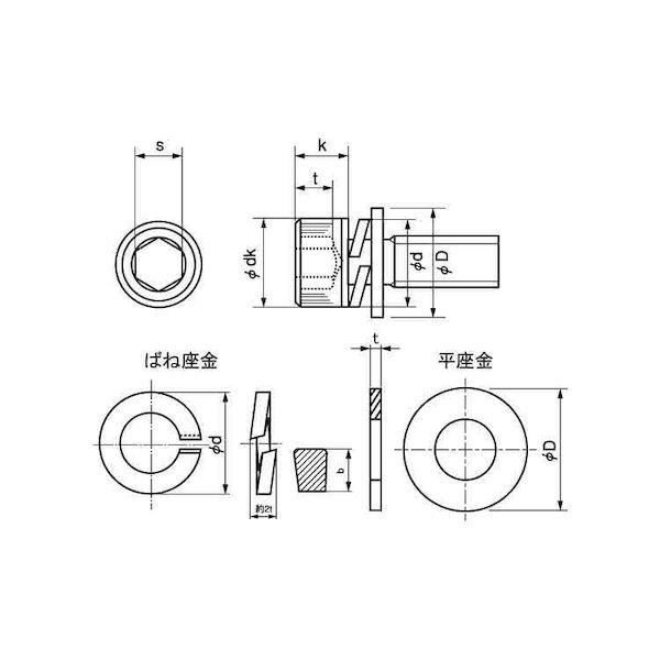 【個人宅配送不可】【個数：1000個】ＳＵＮＣＯ 4550289316560 【1000個入】 直送 代引不可 三価ブラック WA−SP I＝3 アンスコ 2 X 4_1