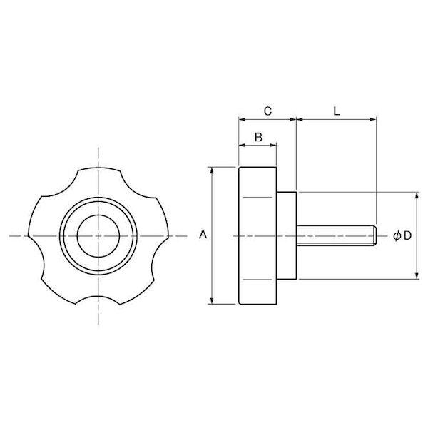 ＳＵＮＣＯ 4550289574335  直送 代引不可 三価ホワイト 抗菌ノブ G−3 ボルト 10X15
