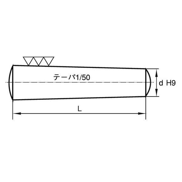 【個人宅配送不可】ＳＵＮＣＯ 4942131585475 【10個入】 直送 代引不可 SUS テーパ−ピン 20 X 180
