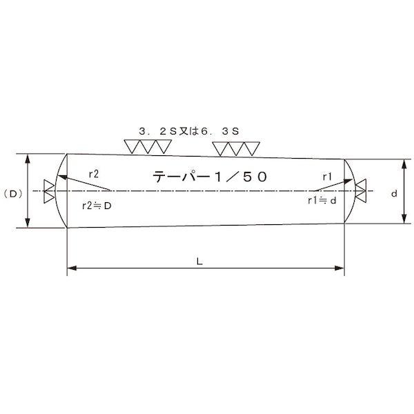 【個人宅配送不可】【個数：25個】ＳＵＮＣＯ 4942131625621 【25個入】 直送 代引不可 SUS テーパ−ピン 姫野精工所製 13 X 140_1
