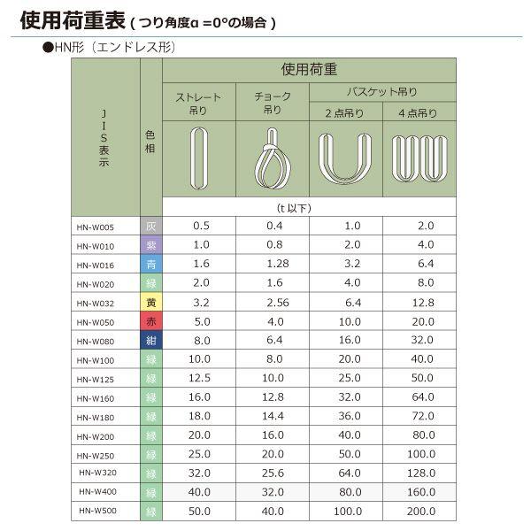シライ HN-W020X9.5 直送 代引不可 シライマルチスリング HN