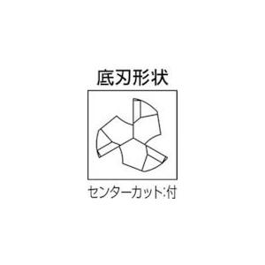 あすつく対応 「直送」 三菱Ｋ CMRAD1600 ３枚刃アルミ加工用 超硬ラフィングスクエアエンドミルミディアム刃長 Ｍ １６ｍｍ CMRAD-16_1