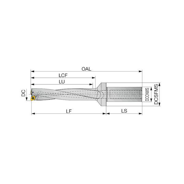 【個数：1個】タンガロイ TDX245F25-5 直送 代引不可 TDX−F L／D＝5 TDX245F255