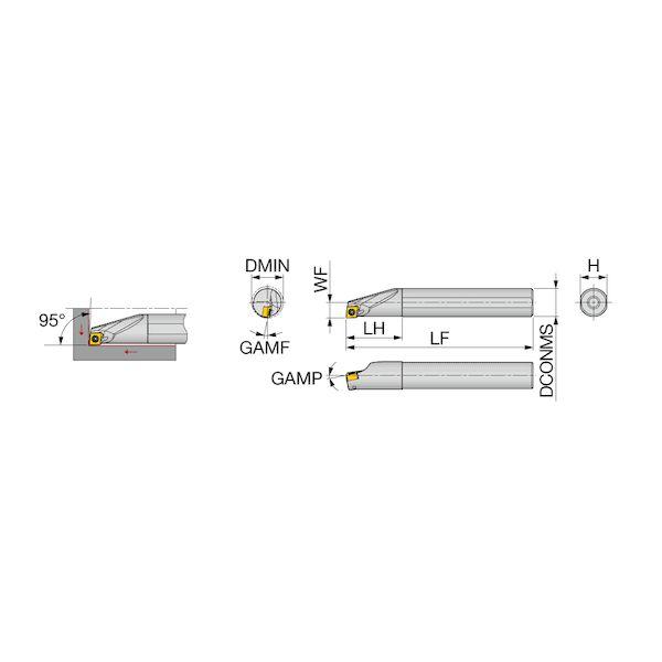 【個数：1個】タンガロイ E20S-SCLXL06-D220 直送 代引不可 A／E−SCLXR／L E20SSCLXL06D220_1