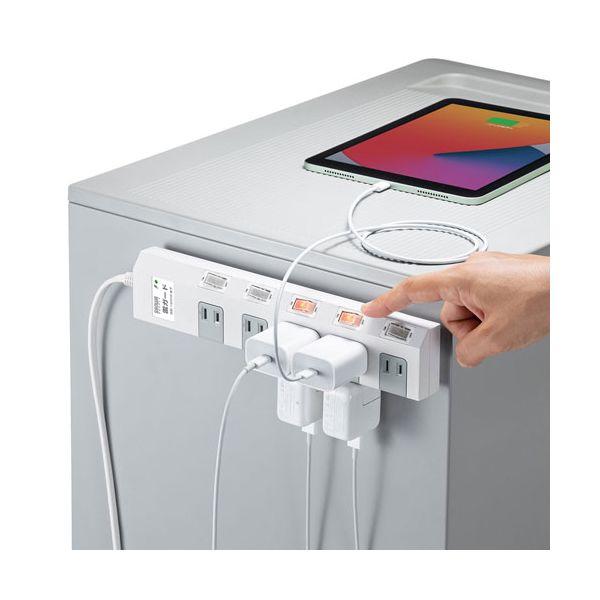 【個数：1個】TAP-SP2110SW-3X5 直送 代引不可 5個セット サンワサプライ 節電タップ TAPSP2110SW3X5