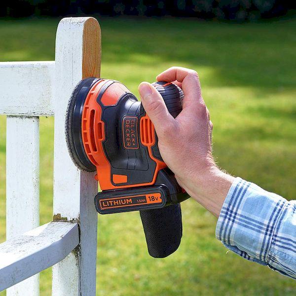 直送 代引不可・他メーカー同梱不可 ブラック＆デッカー BLACK&DECKER 4536178810982 B＆D 18Vランダムオービットサンダー_3