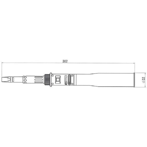 あすつく対応 「直送」 コテライザー 82A １５０オートガス式半田ゴテ２００Ｗ相当 82A 276-5047｜edenki｜02