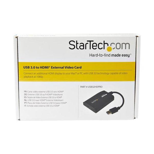 スターテック USB32HDPRO ディスプレイアダプター／USB 3．0 Type−A − HDMI／1080p／ビデオ 変換 コンバーター