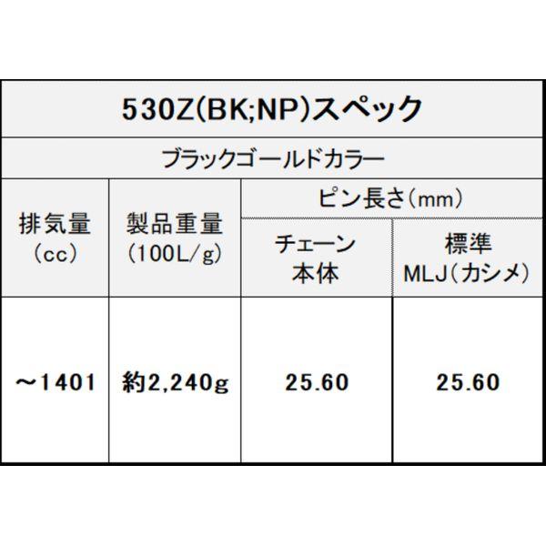 【数量限定・売切れ次第終了】江沼チェーン EK チェーン THREED 530Z／3D BK／NP 130L MLJ